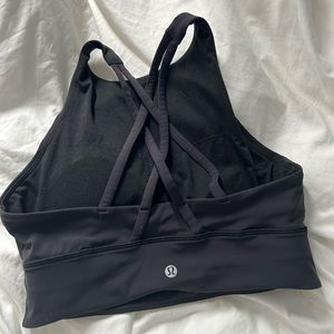Lululemon Energy Longline High-Neck Bra Black